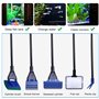 WEGREAT Kit de nettoyage d'aquarium 5 en 1 : kit de nettoyage d'aquarium avec siphon de changement d'eau et 5 outils de nettoyag