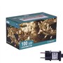 ANSIO® Guirlande Lumineuse 10m 100 LED Blanc Chaud Guirlandes Lumineuses Sapin de Noel d'Extérieur et Intérieur Idéales pour Fen
