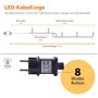 ANSIO® Guirlande Lumineuse 10m 100 LED Blanc Chaud Guirlandes Lumineuses Sapin de Noel d'Extérieur et Intérieur Idéales pour Fen