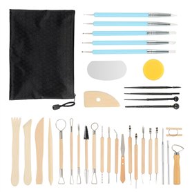 Bafumiu Set de 34 Outils de Modelage