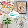 HDGSAFD Outils en Feuille D'Aluminium À Main 3 Pièces, Aides en Feuille De Verre Colorée, Accessoires De Bande D'Aluminium Faits