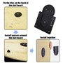 Kit de Suspension pour Cible de Fléchettes - 1 Jeu de Supports Muraux, 1 Mètre Ruban, Support en Acier (Noir)