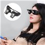 1 morceau de lunettes réfracteur et 1 morceau de tissu pour lunettes,lunettes de vue latérales, lunettes paresseuses, lunettes à