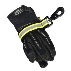 Woomty Robuste Réfléchissant Pompier Aiguillage Gear Gant Sangle avec Agrafe