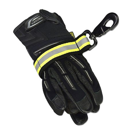 Woomty Robuste Réfléchissant Pompier Aiguillage Gear Gant Sangle avec Agrafe