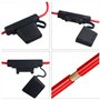 WMYCONGCONG Porte-fusible en ligne robuste Porte-fusible à lame de calibre 10 avec 10 fusibles 60AMP, grand format