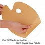 ISIYINER Palette de Peinture Acrylique Transparent de Forme Ovale Palette D'art pour L'art de Bricolage Artisanat Peinture 30 × 