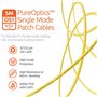 BEYONDTECH Jarretière Optique LC a SC OS1 Monomode Simplex (1 Mètre) - Cordon de Brassage Câble Fibre Optique UPC/APC - 9/125 (L