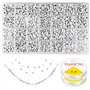 Relota 1400Pcs Perles pour Bracelet 7 X 4 mm
