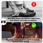 VireEyU Aide à enfiler les chaussettes avec mini chausse-pied, aide pour chaussettes et bas pour seniors, personnes âgées, femme
