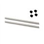 JZSMY 2 pièces pour Intex Pure Spa Hot Tub Impeller Pump Shaft Fix E90 (barre en acier inoxydable avec capot)