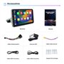 Hexinex Autoradio 1 din Android 13 Universel Voiture avec Caméra de Recul | Écran Tactile 10 Pouces | GPS, Carplay, Android Auto