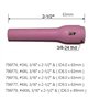 RIVERWELD 29 pièces Corps de pinces TIG buse en alumine capuchon arrière 13N 796F série 41V joint de coupelle isolante TIG 59888