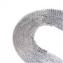 12 Mètres Chaîne Collier en Acier Inoxydable Chaîne de Câbles pour Bijoux Accessoires Bricolage, Couleur Argent