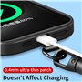 kinoco Cordon Telephone Portable Dragonne de Téléphone Portable Ajustable, Cordon Court Universel Anti-perte, Noir