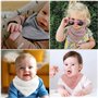 Dryxog 6 PièCes Triangulaire Bavoirs Bebe, Bavoirs Bebe Naissance, Gaze Bavoir, Bandana Triangle en Mousseline, 100% Coton Gaze 