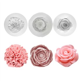 Lot de 3 Moules à Bougies en Silicone