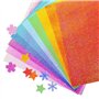 UCEC Lot de 50 feuilles de papier cartonné pailleté pour bricolage