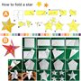 UCEC Lot de 50 feuilles de papier cartonné pailleté pour bricolage, emballage cadeau d'anniversaire, décoration de fête, scrapbo
