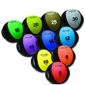 AeroMat Balle de médecine de fitness à double prise – 3