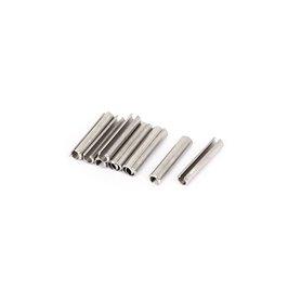 sourcing map Goupille à Ressort Fendue M3x16mm goujon en acier inoxydable 304 10 pièces