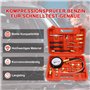 Testeur de pression d'injecteur de carburant avec adaptateur et manomètre 0-140PSI Testeur de pression de pompe à carburant, voi