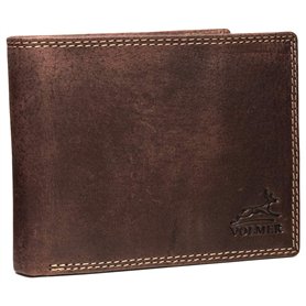 Fa.Volmer Portefeuille en Cuir Hommes Femmes Marron Naturel