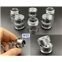 HATOOLHA® Lot de 2 adaptateurs de robinet pivotants, filetage en laiton à 360 degrés, connecteur aérateur de robinet (filetage f