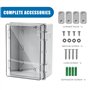 Boîte de Jonction Étanche IP65, Boîte de Distribution en Saillie, Boîte de Jonction pour Câble ABS, Protection pour Multiprise, 