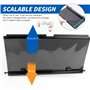 Barrière Escalier Chien, Barrière de Sécurité Chien, Barrière de Sécurité Rétractable 0-125 cm, Barriere Extensible pour Chien e