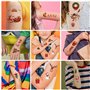 20 Feuilles Noël Tatouages Temporaires,Tatouage Autocollant Noël,Ftatouages ​​De Noël Pour Enfants,Tatouage Ephemere De Noël,Pou