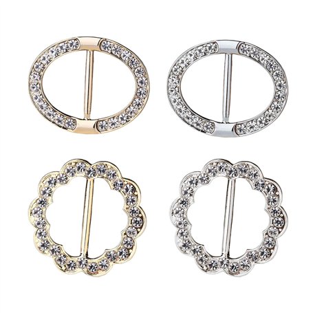 Lot de 4 pinces à écharpe en soie