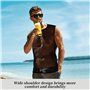 Noir Débardeur pour Hommes Transparent Sport Homme Debardeur Filet Homme Convient pour la Nuit de Noces