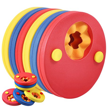 HOTENEAIRE Lot de 6 disques flottants en mousse EVA pour bras de natation pour enfants et bébés