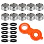 10 Pièces Mousseur Robinet M24 - Aérateur Robinet Acier Inoxydable - Filtres pour Robinets - Robinet Universel pour Mitigeur d'E