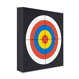 Fiita Eva Stronghold Cible 50 x 50 x 5 cm – Tapis de piège en mousse résistant aux intempéries pour arcs jusqu'à 20 lbs – Cible