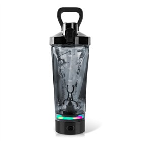 Shaker électrique - 600 ml - Mixeur automatique de protéines - Shaker électrique - Avec lumière LED - Shaker à protéines - Recha