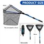 Telescopique Pliante avec Manche Extensible en Aluminium pour Truite Carpe Poisson Chat Pratique pour Kayak Bat