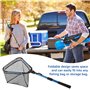 Epuisette Peche, Telescopique Pliante avec Manche Extensible en Aluminium pour Truite Carpe Poisson Chat Pratique pour Kayak Bat