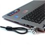 NouveLife Lot de 5 Antivol Ordinateur Portable Câble Antivol PC Câble de Sécurité Autocollant 3M Résistant Longueur de Câble de 