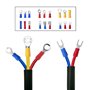 Cosse Electrique, ULIFEME 1400 Pièces Électrique Assortiment Connecteurs Isolées Sertissage, Ronde, Plate et Fourche Cosses Elec