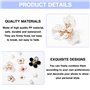 Neikafan Pins Crogs Femme Fleurs 38 Pièces Charm Fleur Croc Femme Bijoux avec Boutons pour Chaussures, Fleurs Décoration de Chau