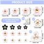 Neikafan Pins Crogs Femme Fleurs 38 Pièces Charm Fleur Croc Femme Bijoux avec Boutons pour Chaussures, Fleurs Décoration de Chau