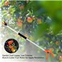 Sécateur Longue Portée | Cueilleur De Fruits Télescopique À Longue Portée | Couper Et Maintenir Le Sécateur D'arbre | Coupe-bran