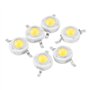 100pcs LED perles, Akozon 1W haute puissance LED perles diode électroluminescente SMD pour bricolage luminaires(Blanc 6000K)