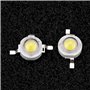 100pcs LED perles, Akozon 1W haute puissance LED perles diode électroluminescente SMD pour bricolage luminaires(Blanc 6000K)