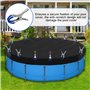 Golgner Lot de 12 pinces en métal pour piscines hors-sol, pinces en métal pour couverture de piscine, pinces de serrage avec for