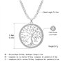 arbre celtique de collier pendentif avec CZ cristal filles à longue chaîne collier de cha