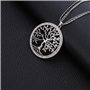 Ouran Collier de mode pour les femmes, arbre celtique de collier pendentif avec CZ cristal filles à longue chaîne collier de cha