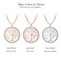 Ouran Collier de mode pour les femmes, arbre celtique de collier pendentif avec CZ cristal filles à longue chaîne collier de cha